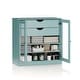 preview thumbnail 17 of 47, Palace Imports 100% Solid Wood Short Clear Glass Bathroom Storage Cabinet with 2 Drawers, 32" W x 35.75" H