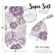 preview thumbnail 5 of 4, Sweet Jojo Designs Lavender Purple Boho Shabby Chic Floral Girl Baby Cocoon and Beanie Hat Sleep Sack 2p Set Bohemian Watercolor