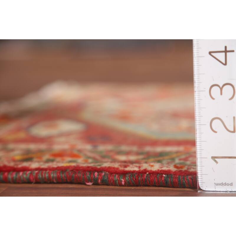 Traditional Shiraz Persian Vintage Square Rug Hand-Knotted Wool Carpet - 2'2" x 2'1"