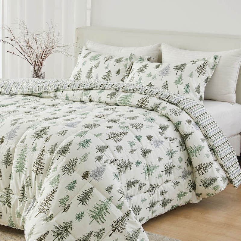 Linery & Co. Holiday Down Alternative Comforter and Sham Set