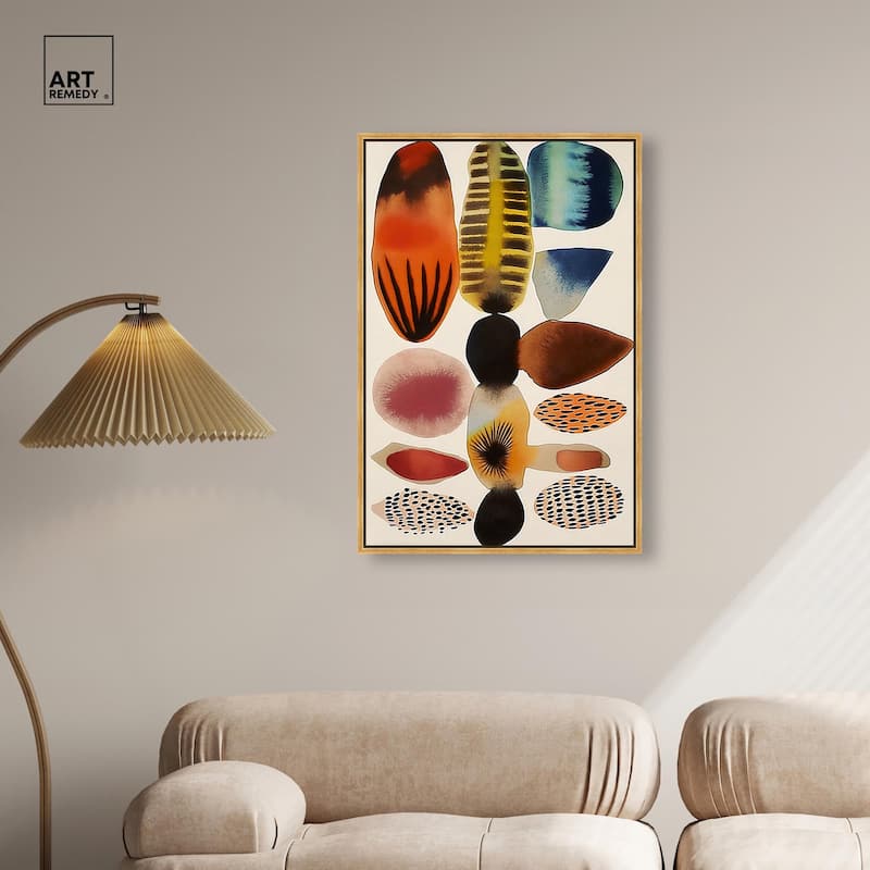 Assembled Pieces I Canvas by Art Remedy