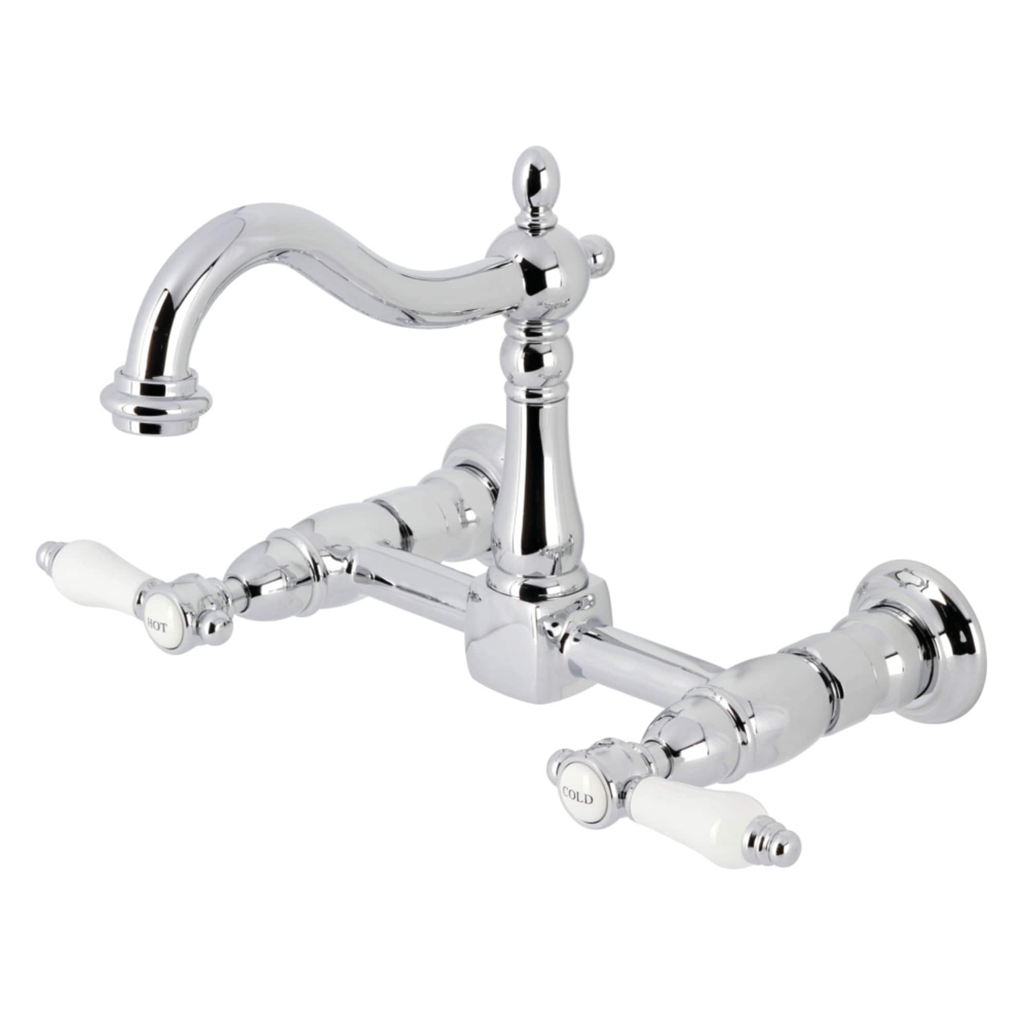 Bel-Air Two-Handle 2-Hole Wall Mount Bridge Kitchen Faucet