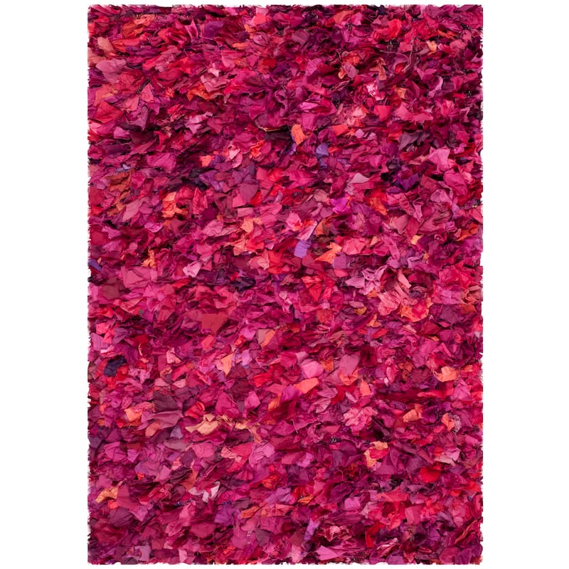 SAFAVIEH Handmade Rio Shag Chihoko 3.5-inch Extra Thick Decorative Rug