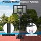 preview thumbnail 9 of 8, Goplus Portable Basketball Hoop 11-Level Height Adjustable Basketball - See Details