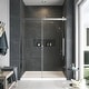 preview thumbnail 16 of 16, Madeline 60 in. W x 60 in. H Sliding Frameless Shower Door with Fixed Panel with Clear Glass - 56-60-in W x 60-in H