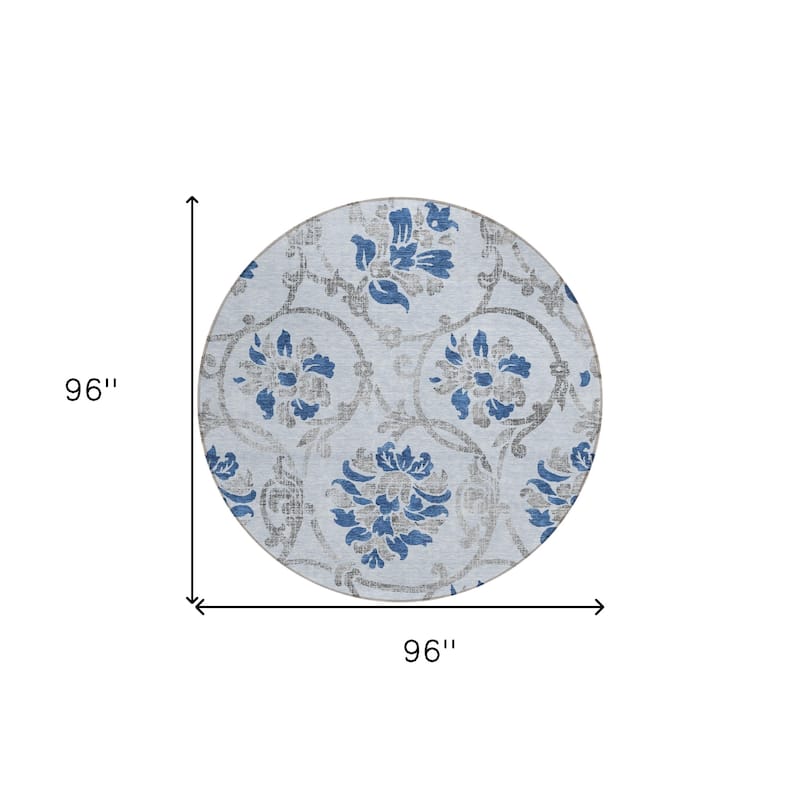 HomeRoots Floral Traditional Rectangle Outdoor Rug