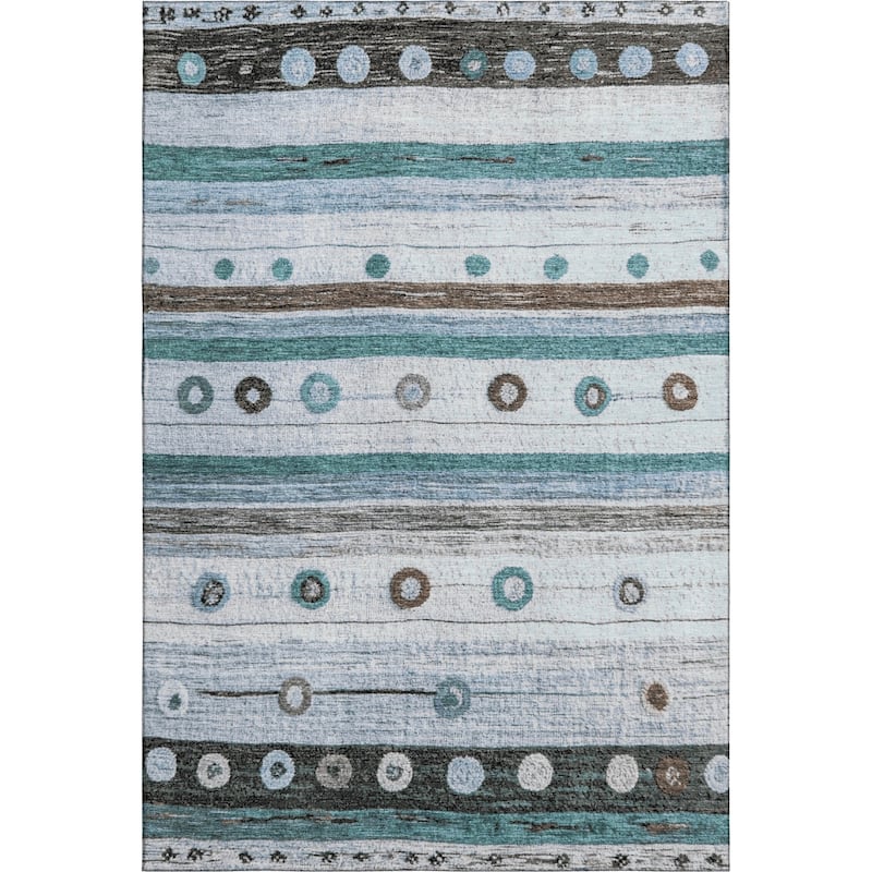 Premium Washable Super Soft Global Stripes Mayfield Rug