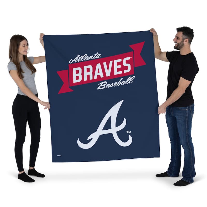 MLB Premium Braves Printed Wall Hanging - 34"x40"