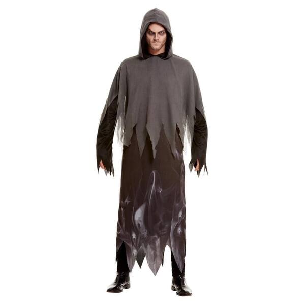 Shop Black And Gray Ghost Ghoul Unisex Medium Fancy Dress Halloween Costume Overstock 29186302