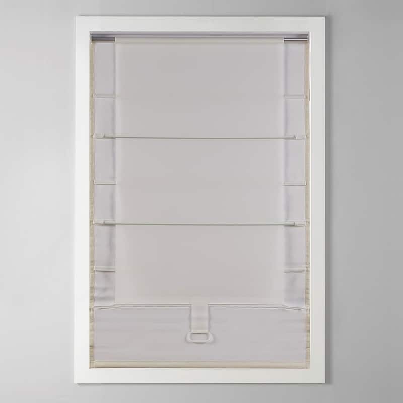 Printed Room Darkening Cordless Roman Shade