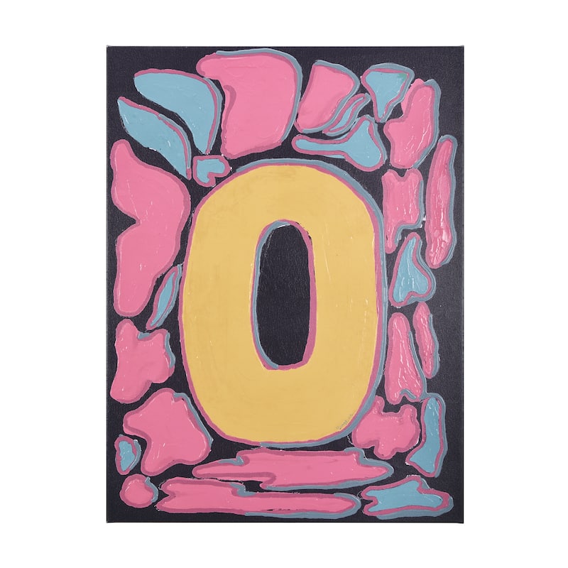 Numbers X (42 x 56) Canvas Art Print - Large