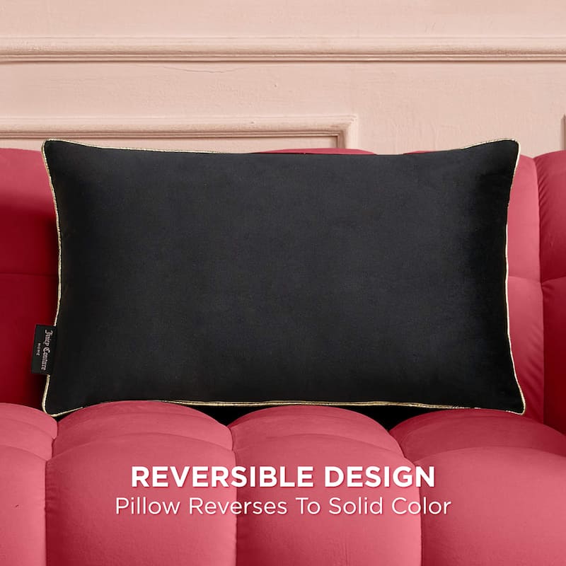 Juicy Couture Velvet Cheetah Pillow 14" x 24"