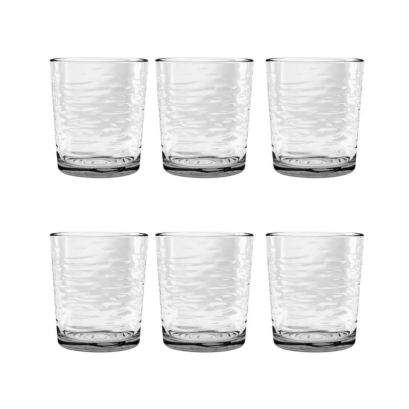 Abode Homewares Foundry Acrylic Drinking Glass - 14.3 oz - Set of 6 - Clear