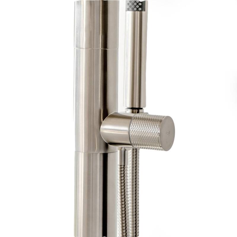 SevenFalls 8047 Single Handle Floor Mounted Tub Filler with Handheld Shower