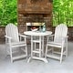 preview thumbnail 19 of 45, HIGHWOOD Hamilton 3-piece Counter-Height Outdoor Dining Set