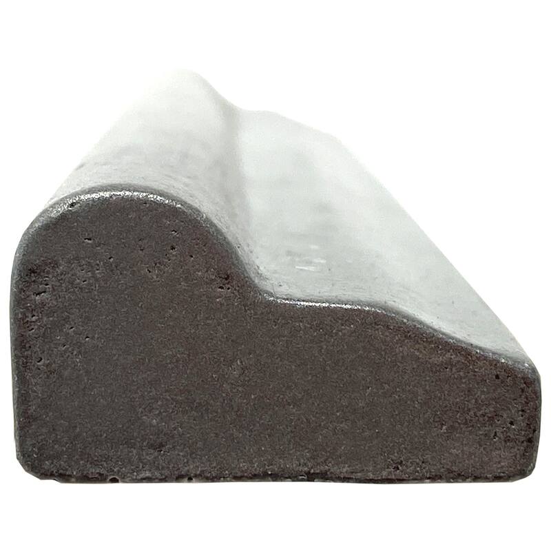 1.3 inch x 8 inch Matte Metallic Chair Rail Wall Tile Trim