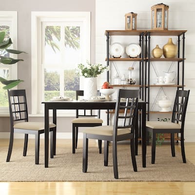Wilmington Black Wood 5-piece Dining Set by iNSPIRE Q Classic