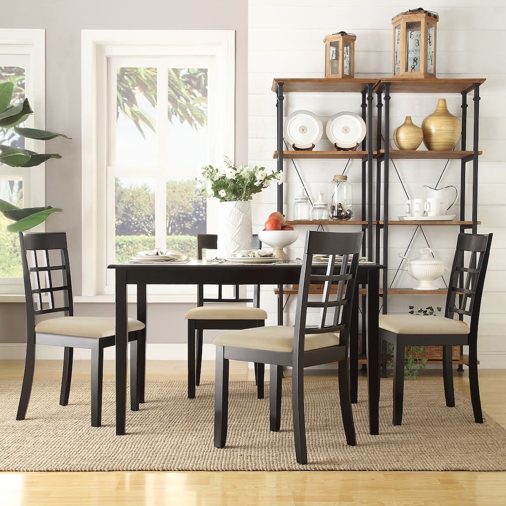 Wilmington Black Wood 5-piece Dining Set by iNSPIRE Q Classic
