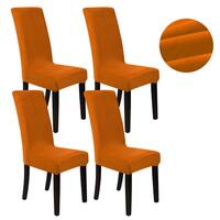 Buy Orange Stretch Fabric Chair Covers Slipcovers Online At Overstock Our Best Slipcovers Furniture Covers Deals