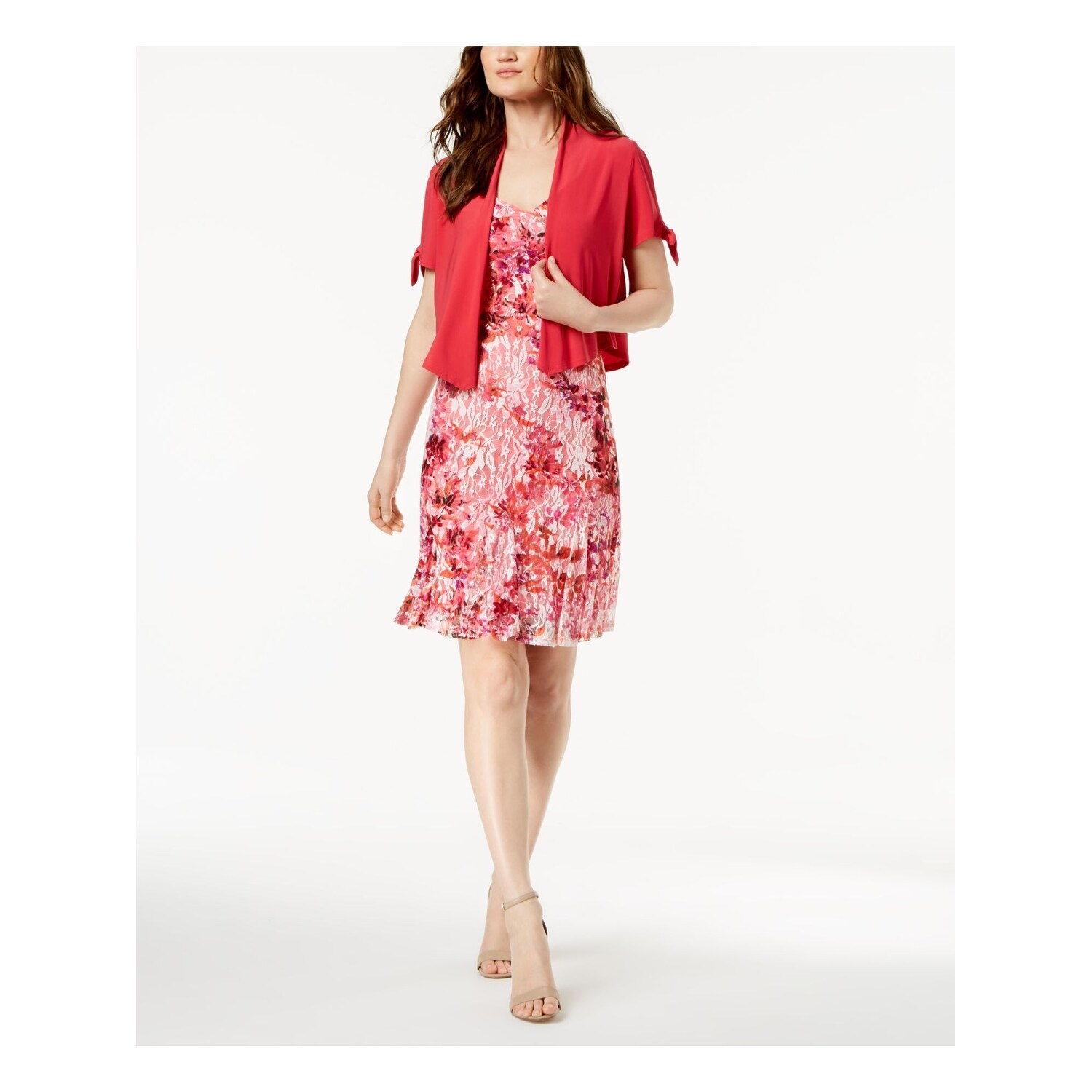 pink short sleeve jacket