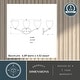 preview thumbnail 6 of 10, Bellwood Traditional Bathroom Vanity Wall Lighting Fixture, Glass Shade, Dimmable, LED Compatible, Over the Mirror Mount