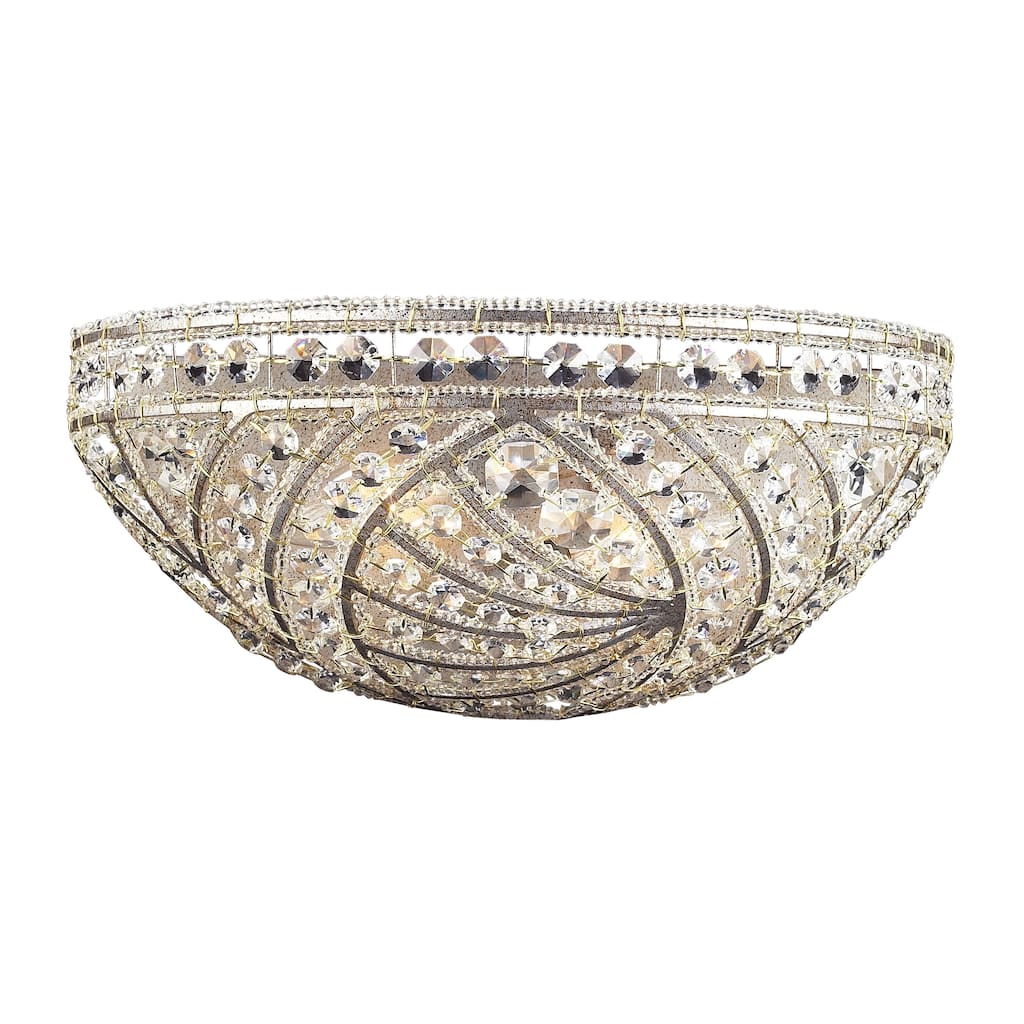 Renaissance 6'' High 2-Light Sconce - Sunset Silver - 6 inch Tall