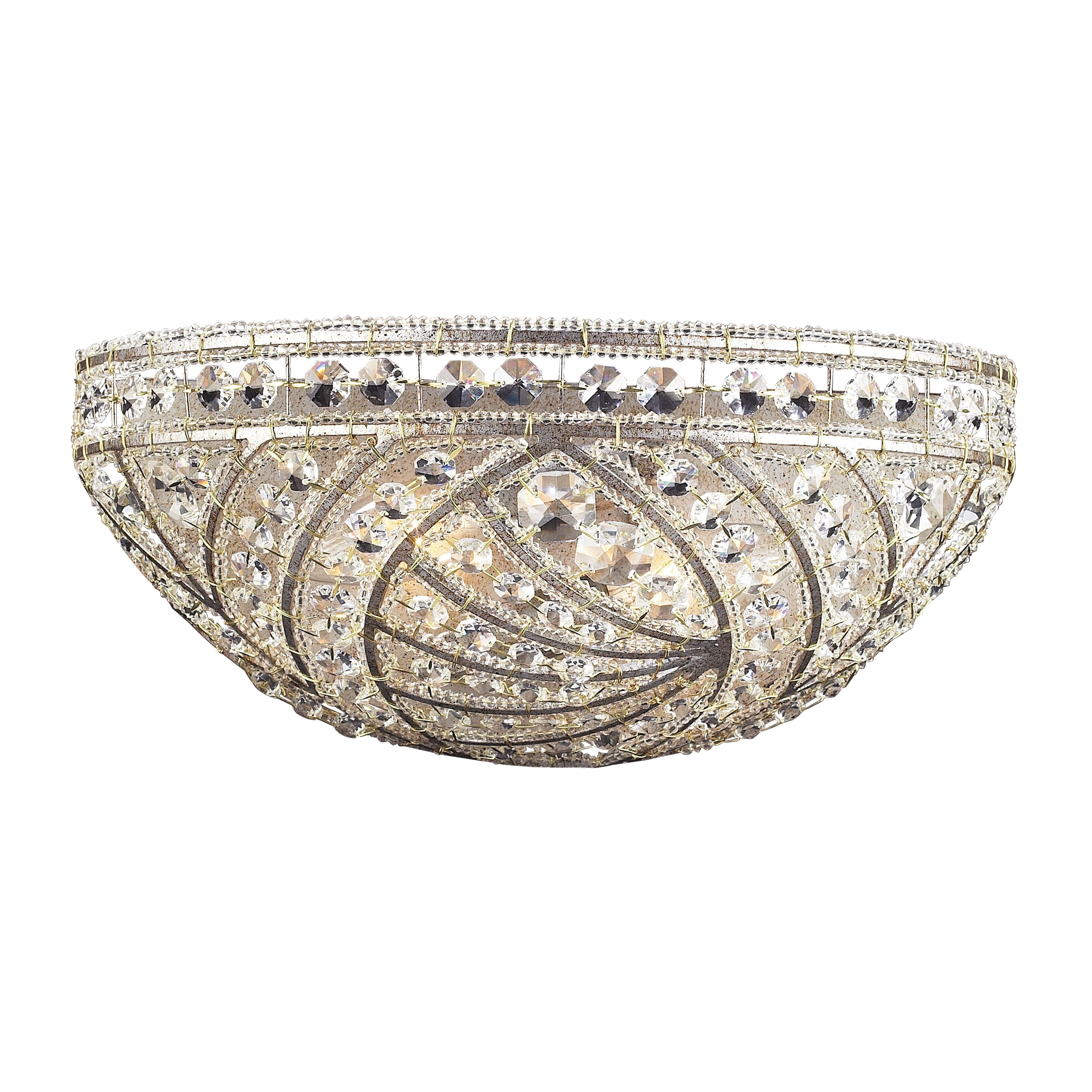Renaissance 6'' High 2-Light Sconce - Sunset Silver - 6 inch Tall