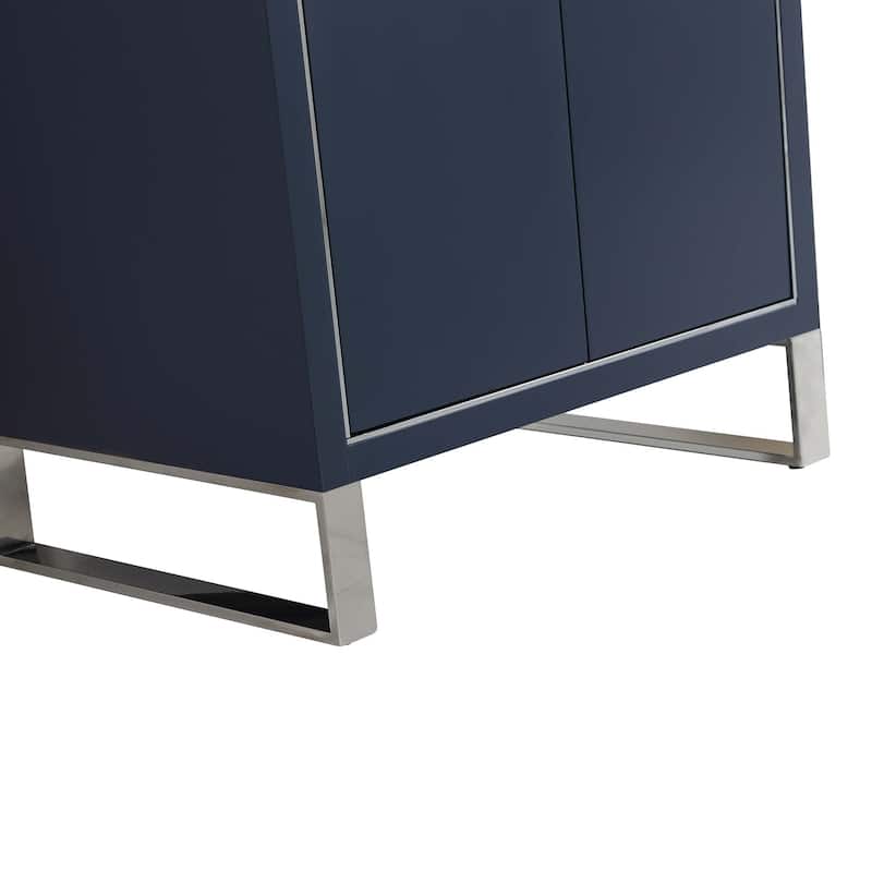 Fine Fixtures Opulence Collection Bathroom Vanity with White Ceramic Sink