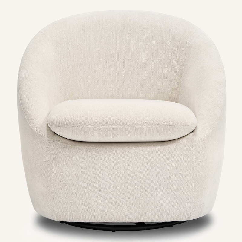 360° Swivel Chenille Upholstered Barrel Accent Chair Armchair - 30.3"W x 28.7"D x 29.5"H