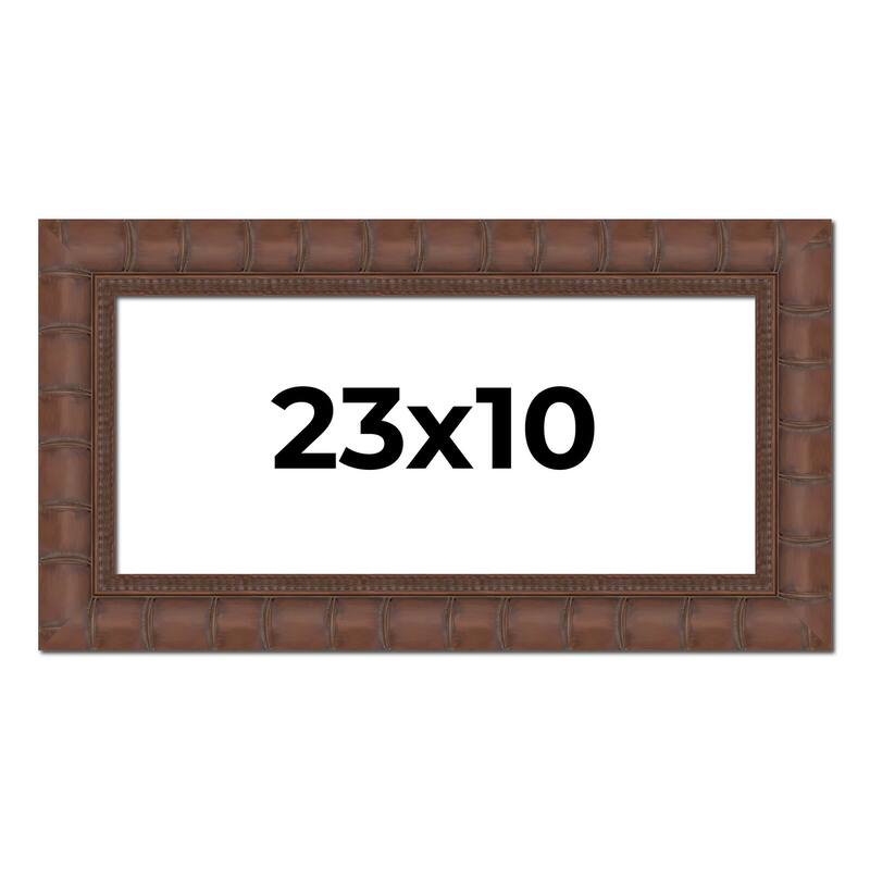 23x10 Frame Pewter Solid Wood Picture Frame Width 1.625 Inches | Interior Frame Depth 0.6875 Inches