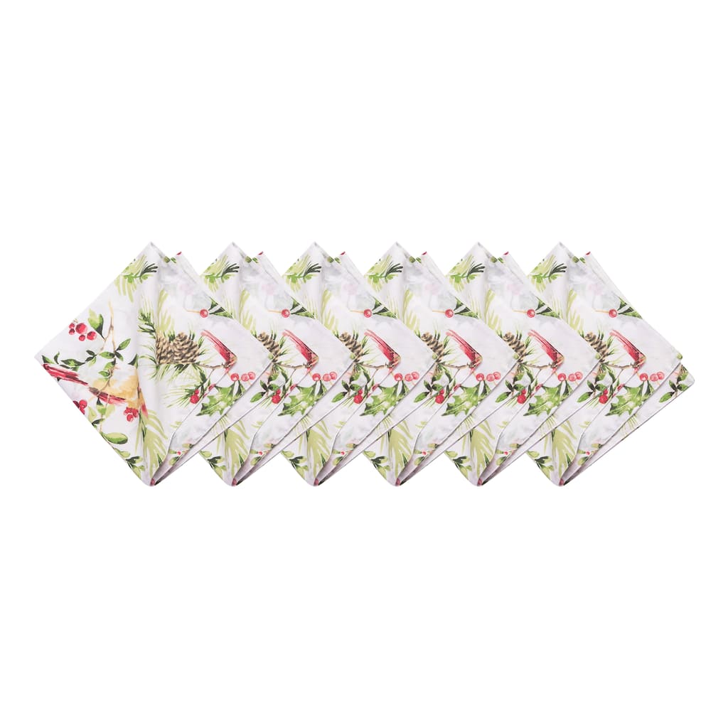 Ruby Cardinal Napkins Set of 6