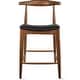 preview thumbnail 1 of 22, Solid Wood Farmhouse 25" Counter Bar Stool Barstool Modern Dining Elbow With Open Back PU Leather Cushion Kitchen Island Espresso