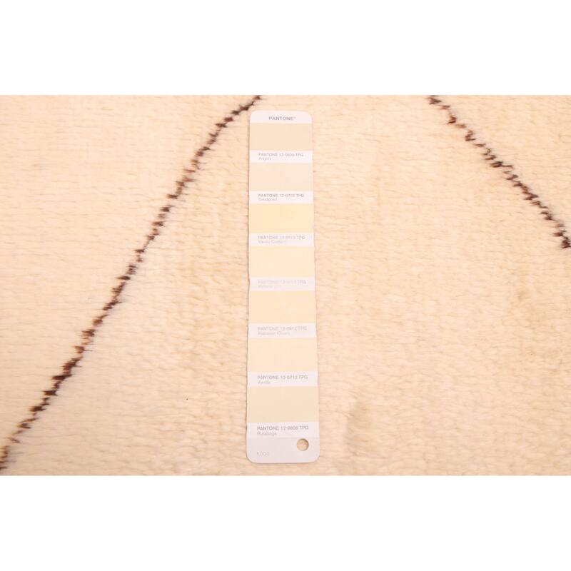 ECARPETGALLERY Hand-knotted Pak Finest Marrakesh Cream Wool Rug - 6'11 x 9'9