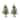 Mini Pine Tree with Burlap Bag Base and Pinecone Accents (Set of 2)