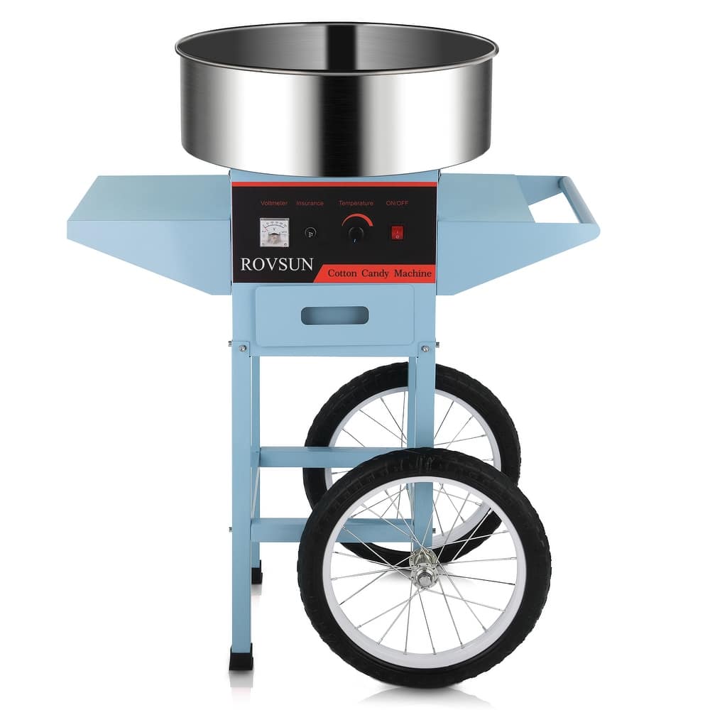 980W Commercial Cotton Candy Machine with cart