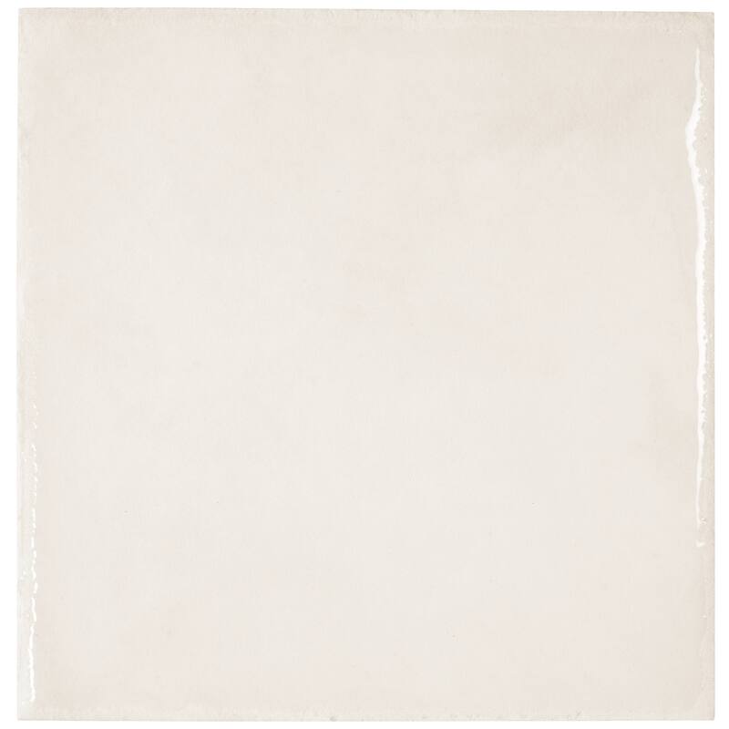 Cadence 8x8 Cloud White Porcelain Zellige Square Wall and Floor Tile (12.49 sq ft/case) - 29 Pack
