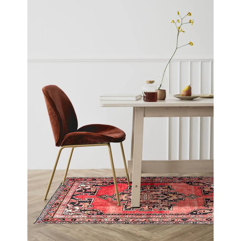 ECARPETGALLERY Hand-knotted Anadol Red Wool Rug - 3'7 x 6'2