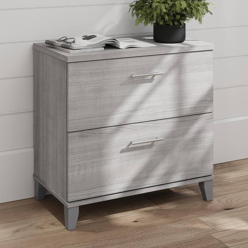 Bush Furniture Somerset 2 Drawer Lateral File Cabinet with Storage