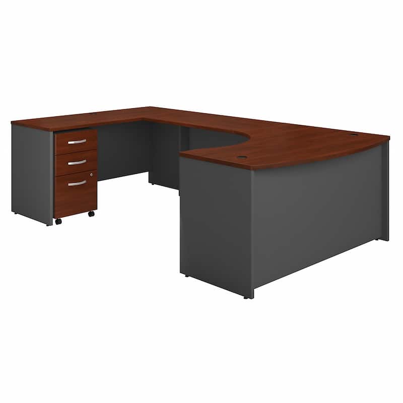 Series C 60W LH Bow Front U Desk w/ Drawers by Bush Business Furniture