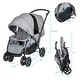 preview thumbnail 14 of 21, Foldable Lightweight Front Back Seats Double Baby Stroller - 48" L x 22.5" W x 43" H