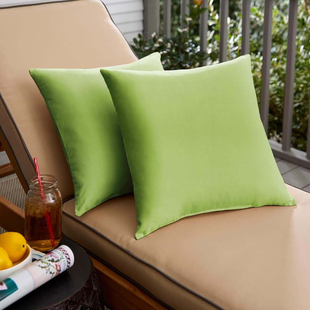 Sorra Home Outdoor Knife Edge Pillow Set of 2
