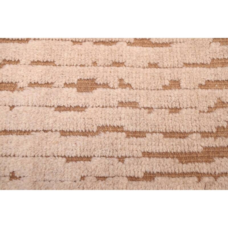 ECARPETGALLERY Hand-knotted Tangier Beige Wool Rug - 5'1 x 7'10