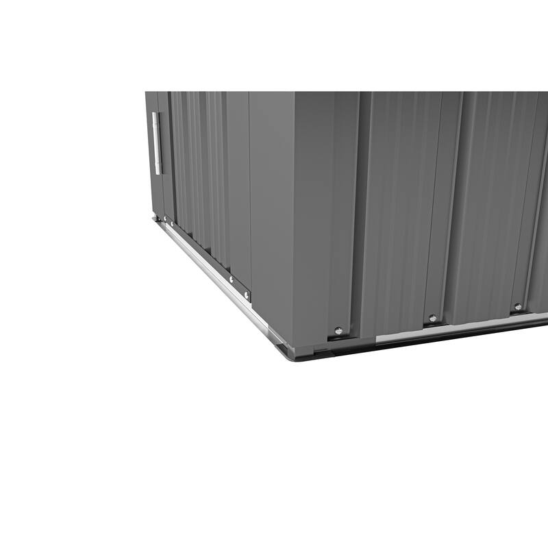 Galvanized Iron Garden Shed Tool Shed with Waterproof Lock & Stylish Design Outdoor Storage Shed for Backyard