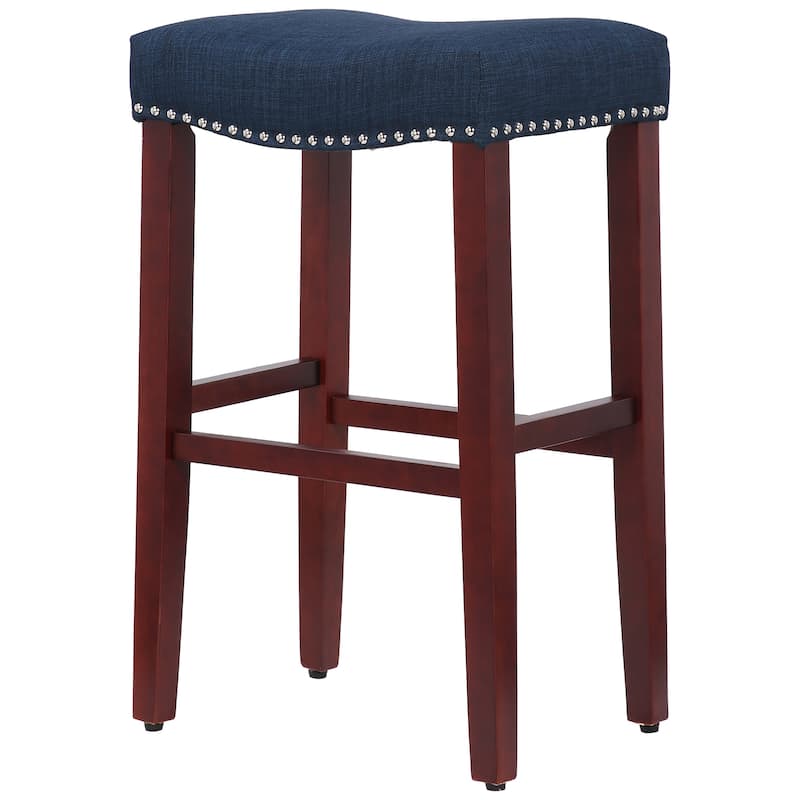 Jameson Upholstered Polyester Cherry 29 Inch Bar Stool (Set Of 2)