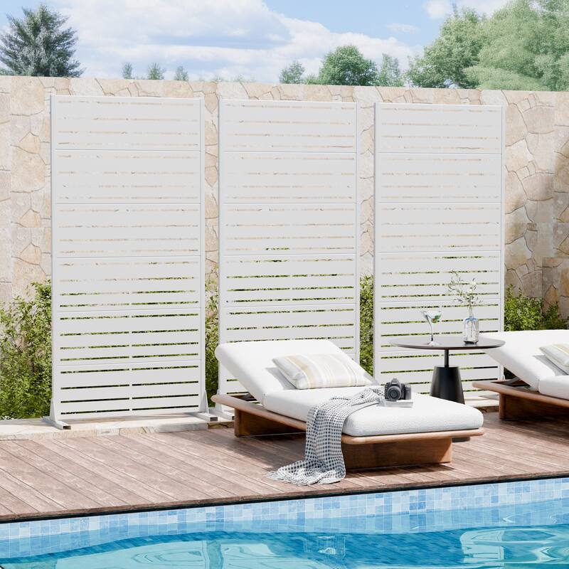 Outdoor Privacy Screen Metal Privacy Screen Panel Free Standing