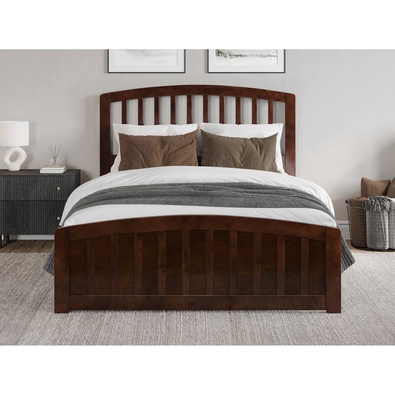 Quincy Solid Wood Low Profile Platform Bed with Matching Footboard