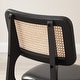 preview thumbnail 25 of 34, Art Leon Cane Backrest Leather Dining Chairs (Set of 2)