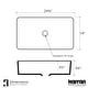 preview thumbnail 4 of 4, Karran Valera 24" Vitreous China Vessel Bathroom Sink in White