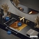 preview thumbnail 19 of 18, Karran Cinox Stainless Steel Square Undermount Sink