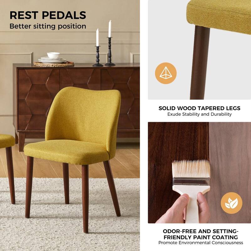 Melisa Solid Wood Dining Chair Set of 4 by HULALA HOME